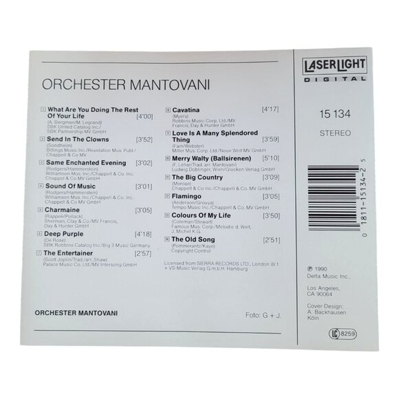 Mantovani Golden Instrumental CD Music Album 37457cd - Picture 2 of 2